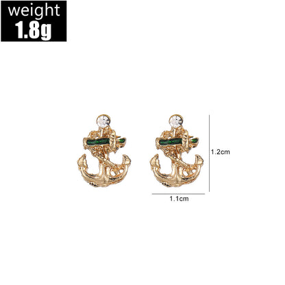 Vintage Handmade Gold Earring