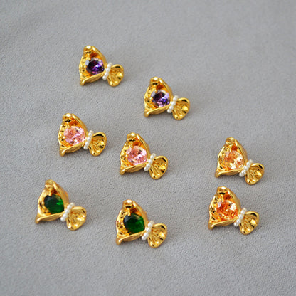 Delicate Artisan Gold Earring