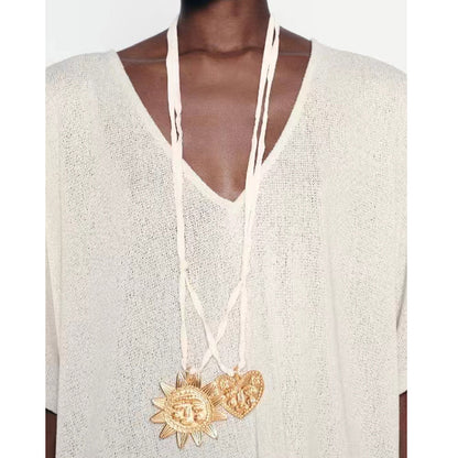 Delicate Artisan Gold Necklace