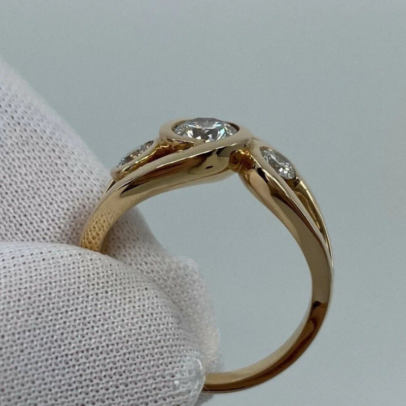 Delicate Artisan Gold Ring