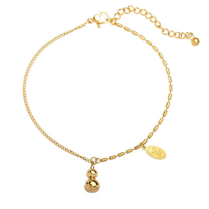 Delicate Artisan Gold Anklet