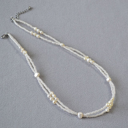Delicate Artisan Pearl Necklace
