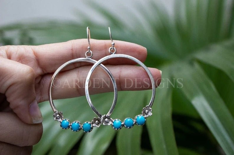Vintage Handmade Silver Earring