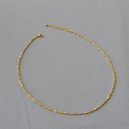 Vintage Handmade Gold Necklace