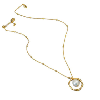 Delicate Artisan Pearl Necklace