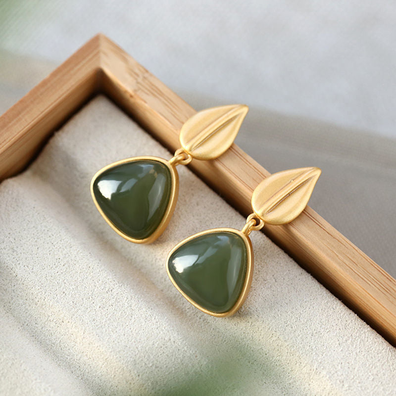 Vintage Handmade Gold Earring
