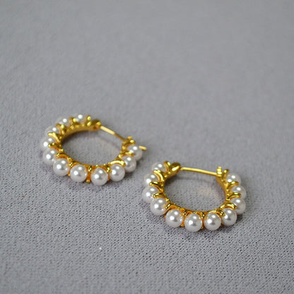 Delicate Artisan Gold Earring