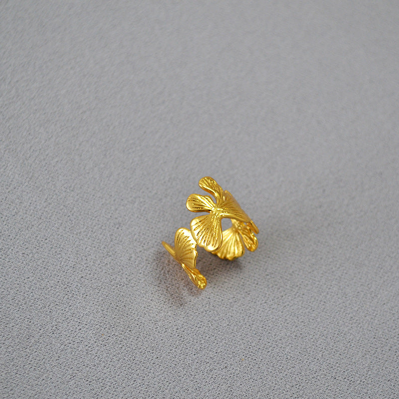 Delicate Artisan Gold Ring