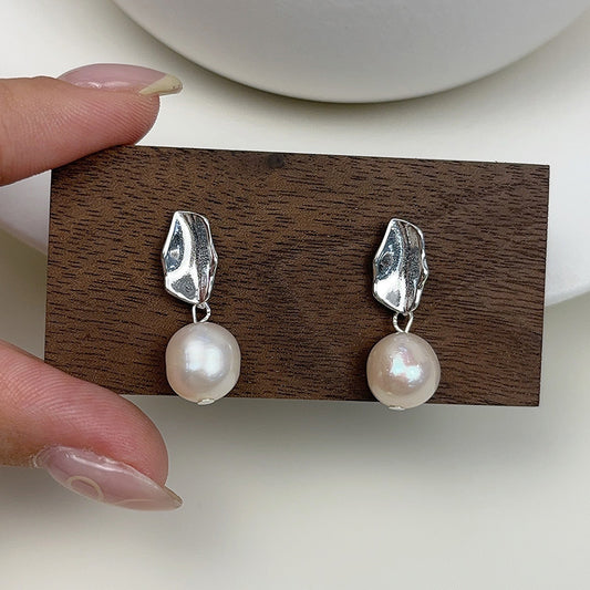 Delicate Artisan Pearl Earring