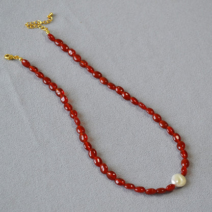 Delicate Artisan Pearl Necklace