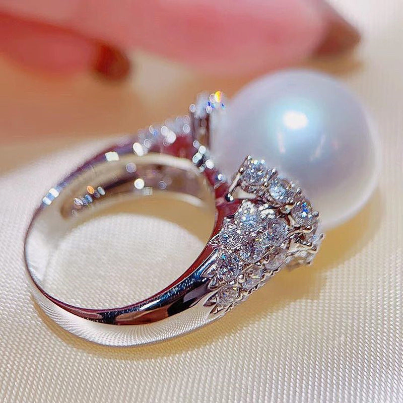 Romantic Pearl Ring for Special Moments