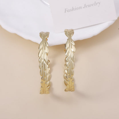 Delicate Artisan Gold Earring