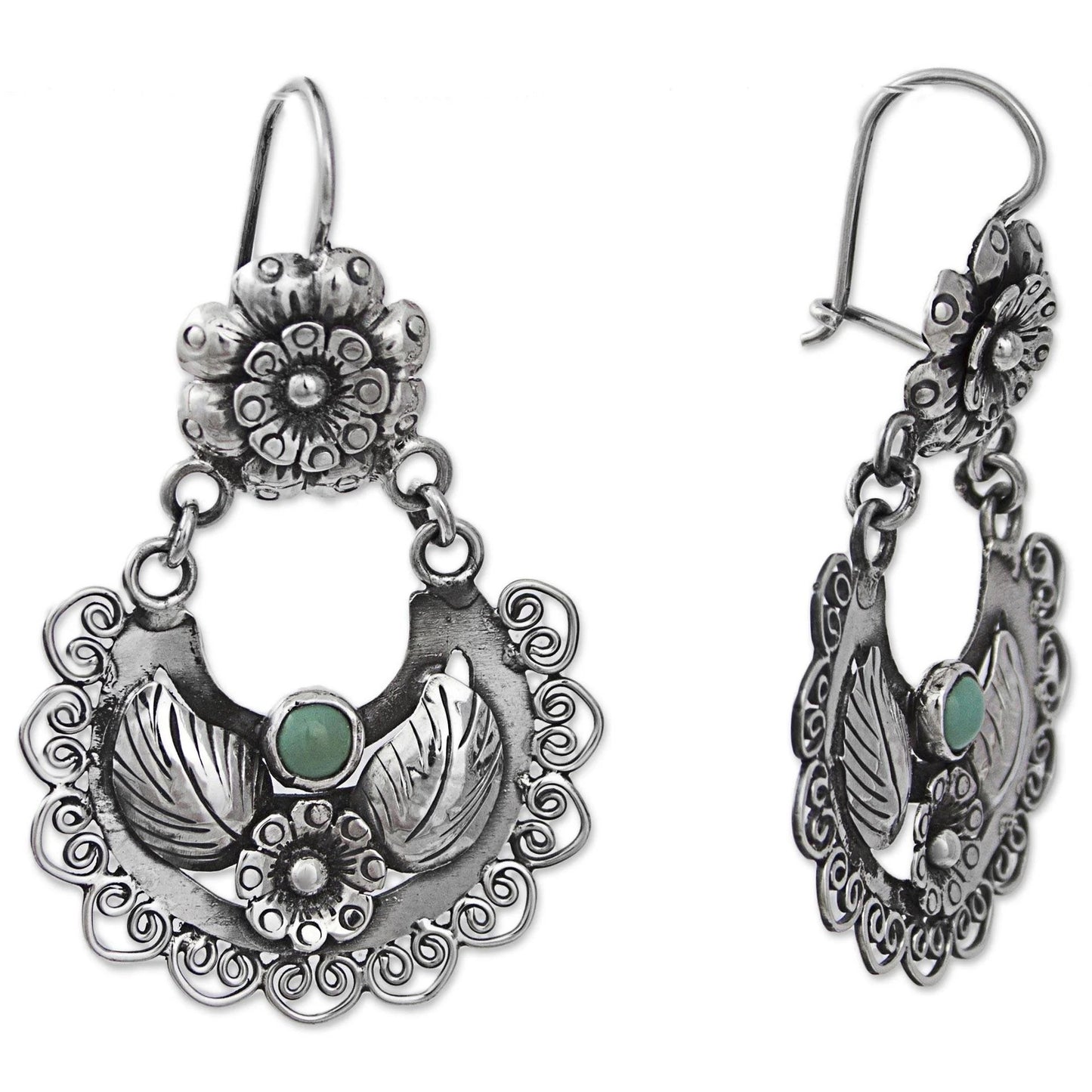 Delicate Artisan Silver Earring