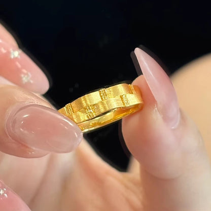 Delicate Artisan Gold Ring