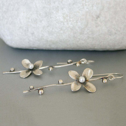 Delicate Artisan Pearl Earring