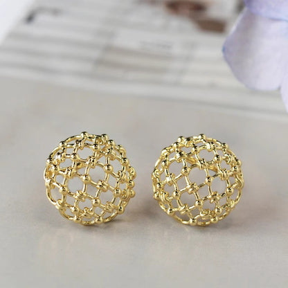 Vintage Handmade Gold Earring