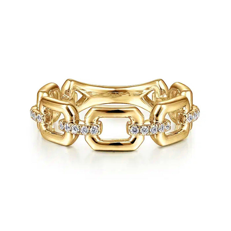 Delicate Artisan Gold Ring