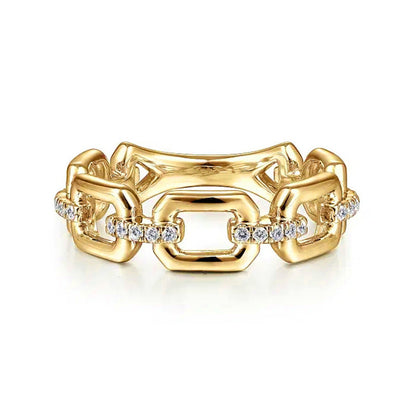 Delicate Artisan Gold Ring