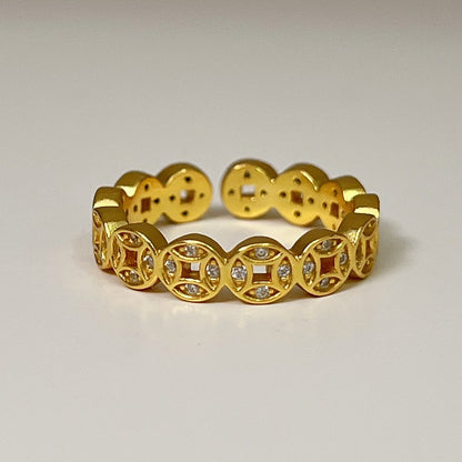 Delicate Artisan Gold Ring
