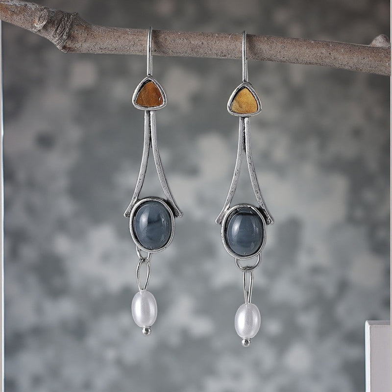 Delicate Artisan Pearl Earring