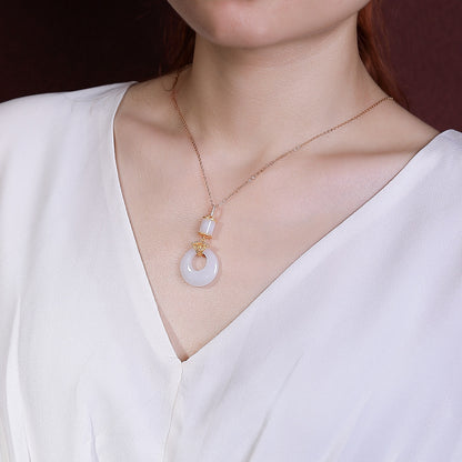 Delicate Artisan Gold Pendant