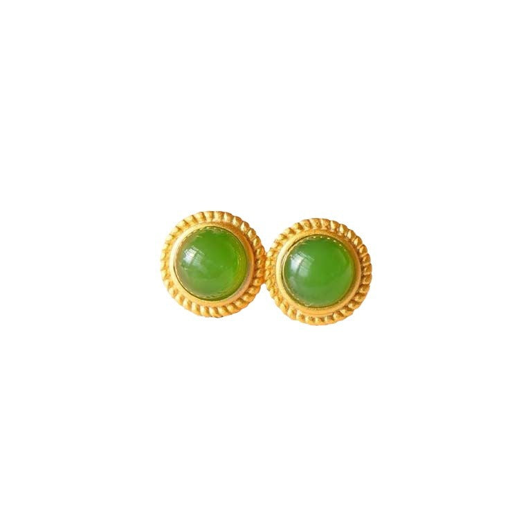 Vintage Handmade Gold Earring