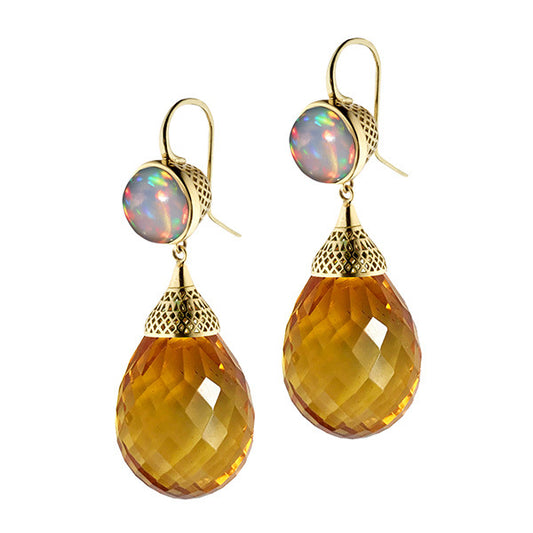 Vintage Handmade Gold Earring