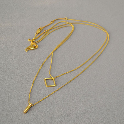 Vintage Handmade Gold Necklace