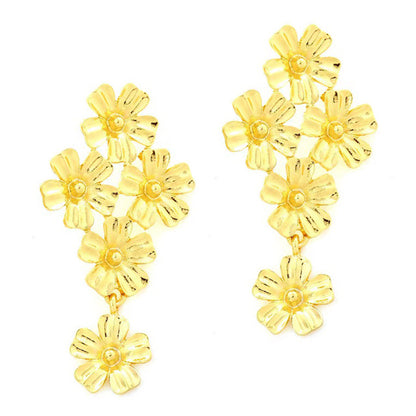 Delicate Artisan Gold Earring