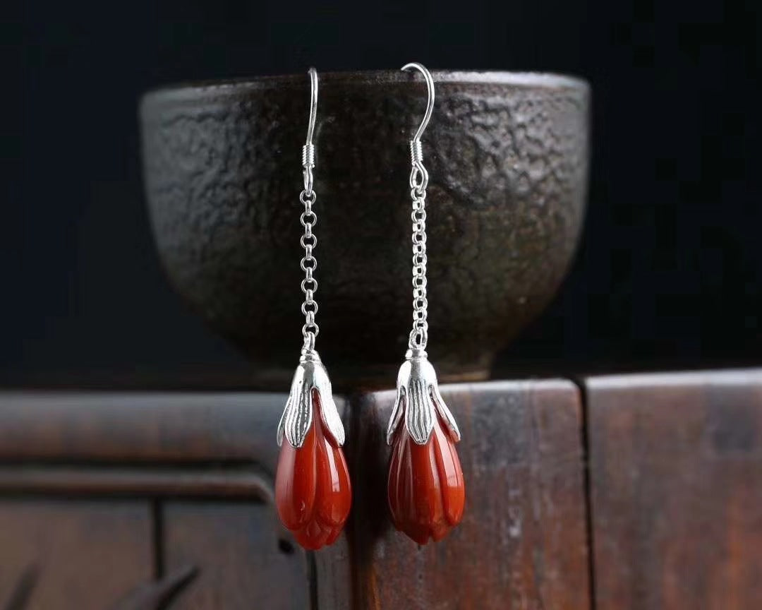 Vintage Handmade Silver Earring