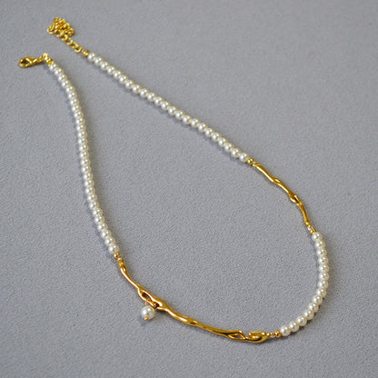 Vintage Handmade Gold Necklace