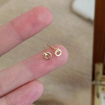 Delicate Artisan Gold Earring