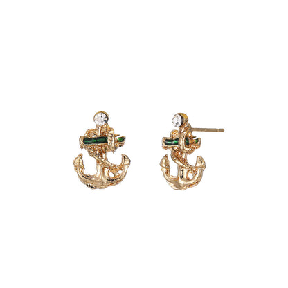 Vintage Handmade Gold Earring