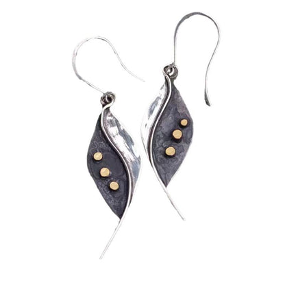 Delicate Artisan Gold Earring