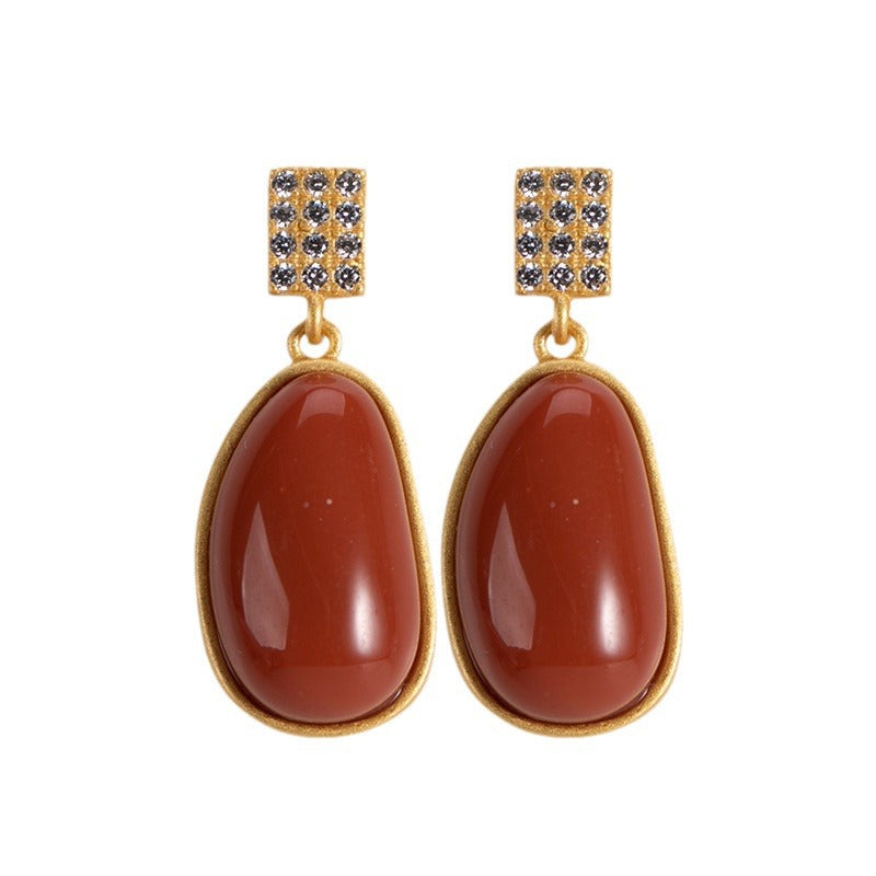 Vintage Handmade Gold Earring