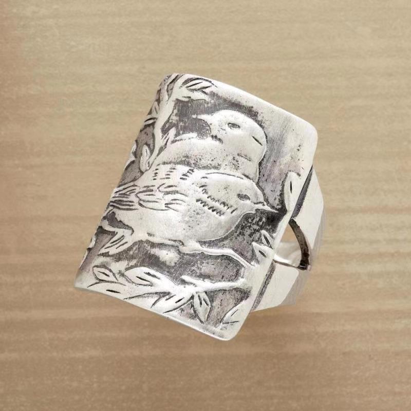 Delicate Artisan Silver Ring