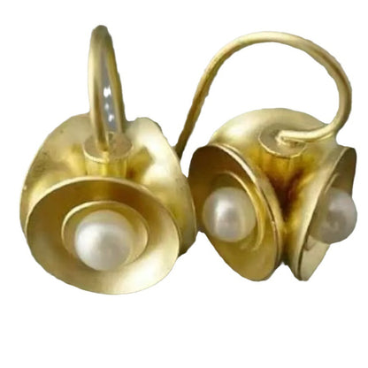 Vintage Handmade Gold Earring