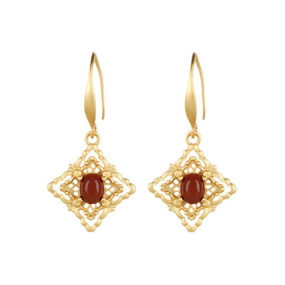 Vintage Handmade Gold Earring