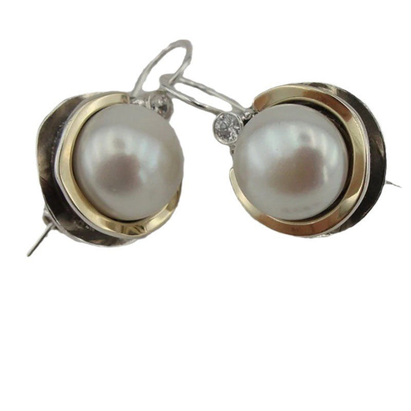 Delicate Artisan Pearl Earring