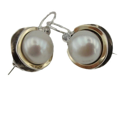 Delicate Artisan Pearl Earring