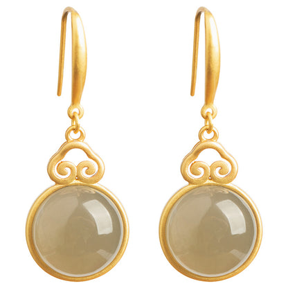 Delicate Artisan Gold Earring