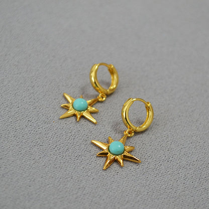 Delicate Artisan Gold Earring