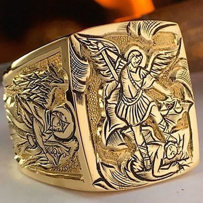Delicate Artisan Gold Ring