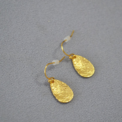 Delicate Artisan Gold Earring
