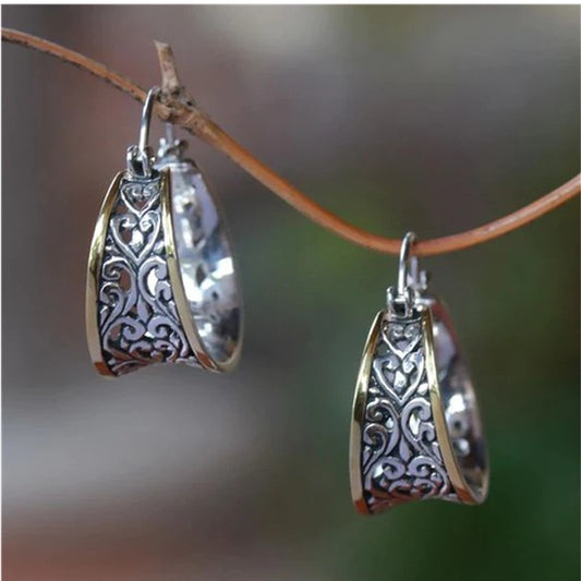Vintage Handmade Silver Earring