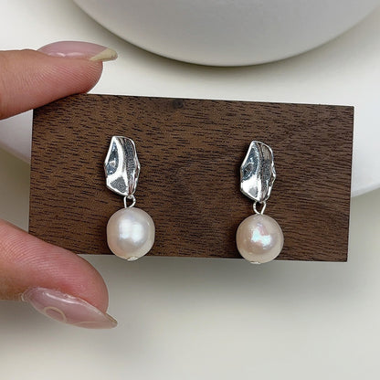 Delicate Artisan Pearl Earring
