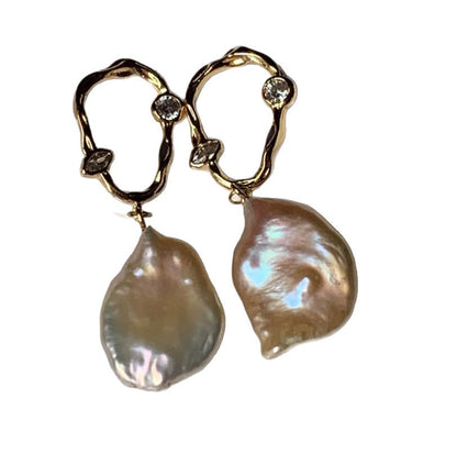 Delicate Artisan Pearl Earring