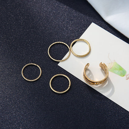 Delicate Artisan Gold Ring