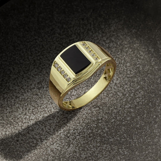Delicate Artisan Gold Ring