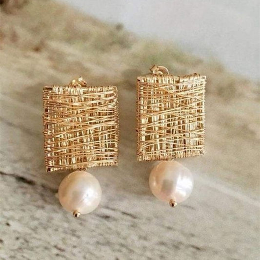 Delicate Artisan Pearl Earring